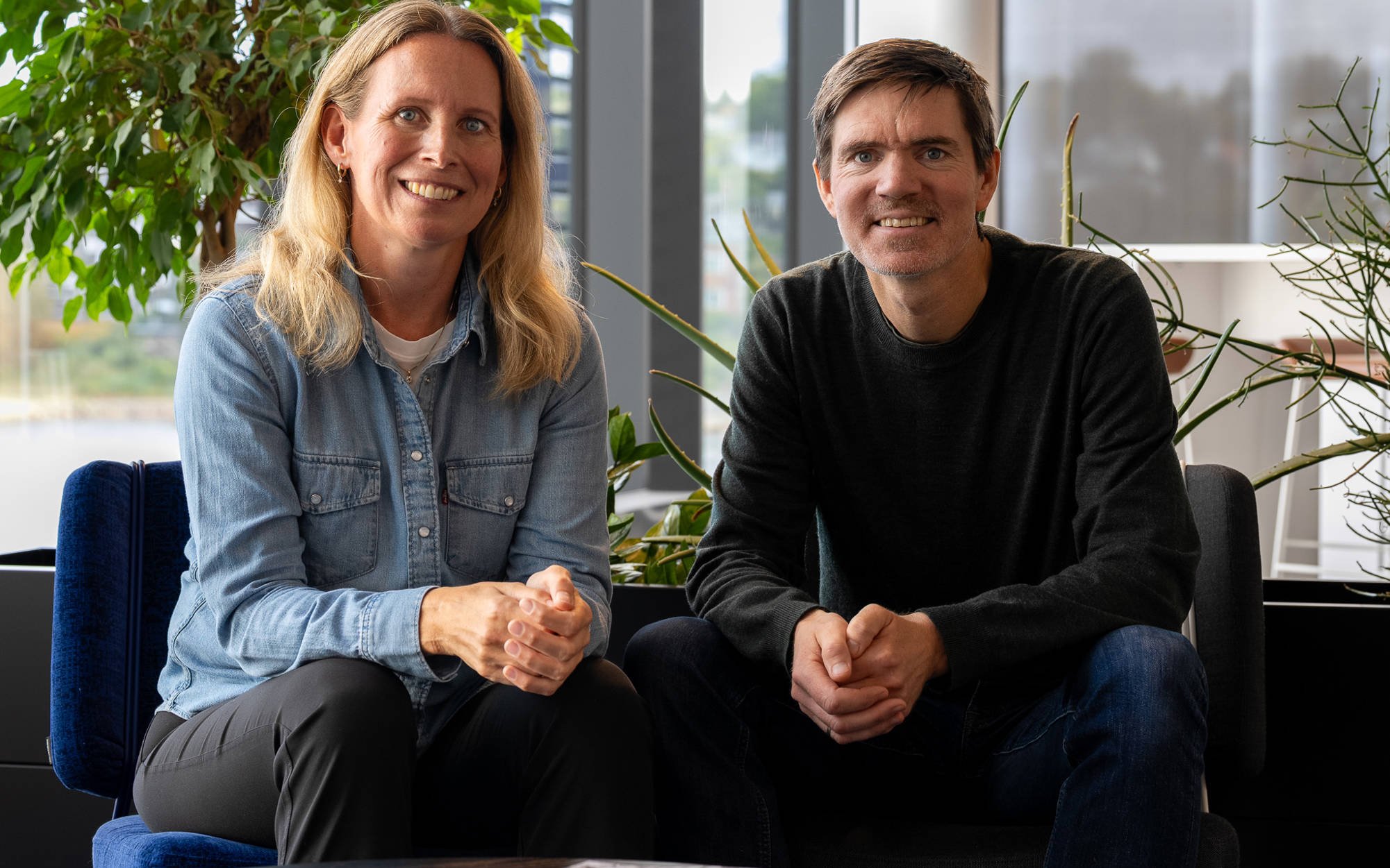 Karen Reite and her manager Jon Birger Aarnes