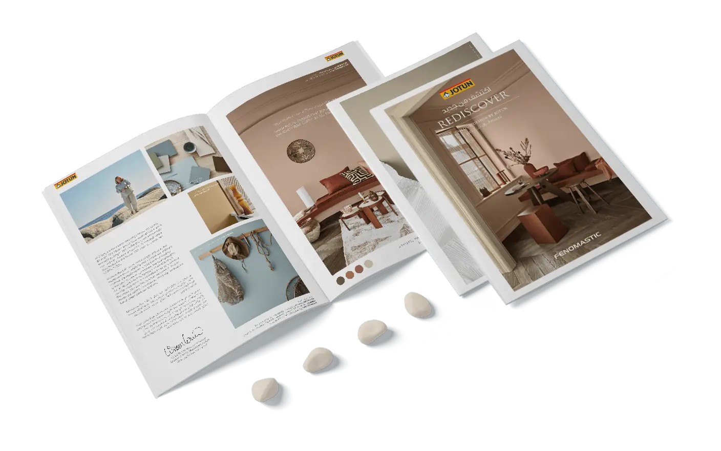 Jotun Rediscover colour collection brochure mockup