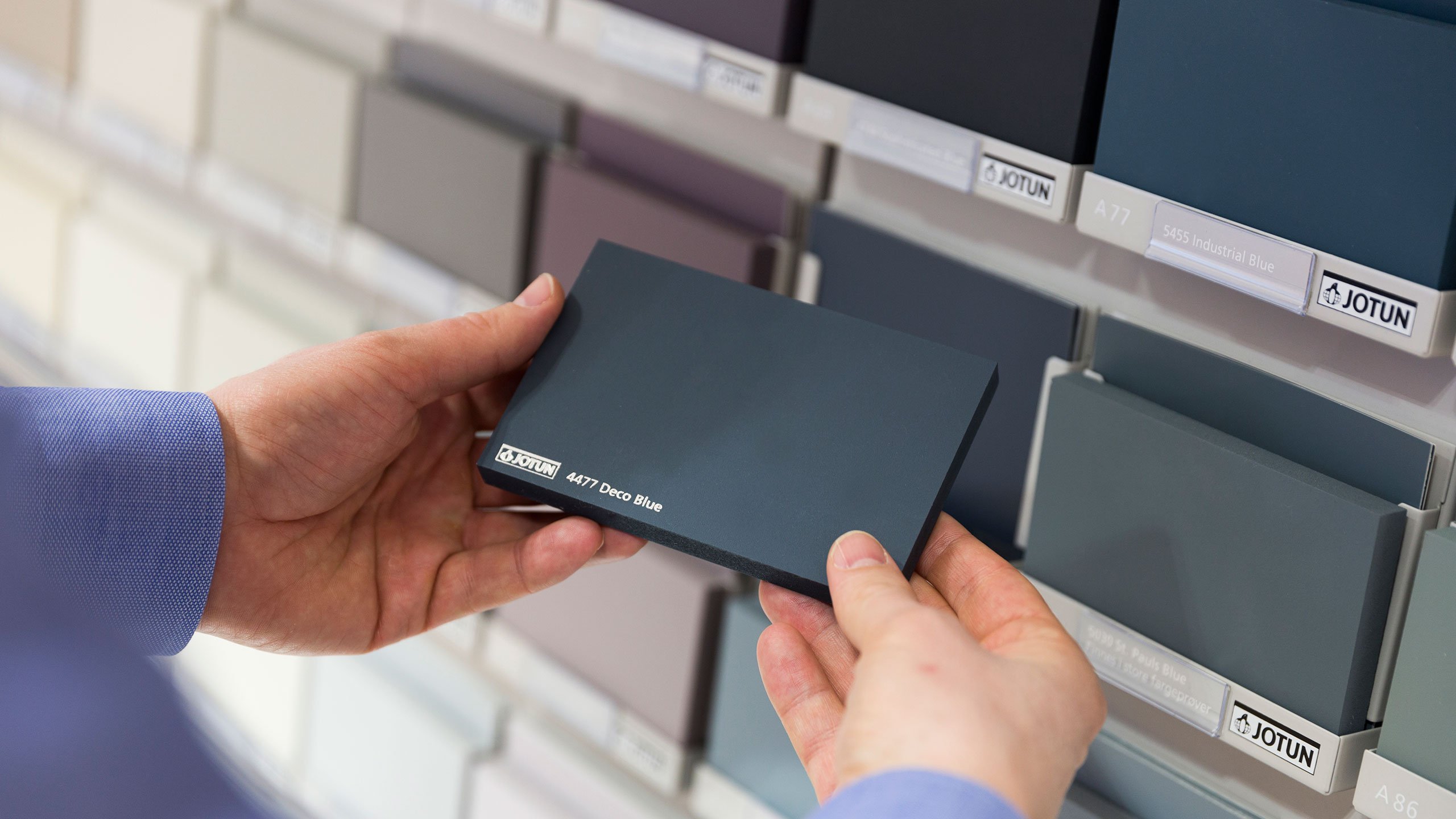 Jotun Multicolor paint sample